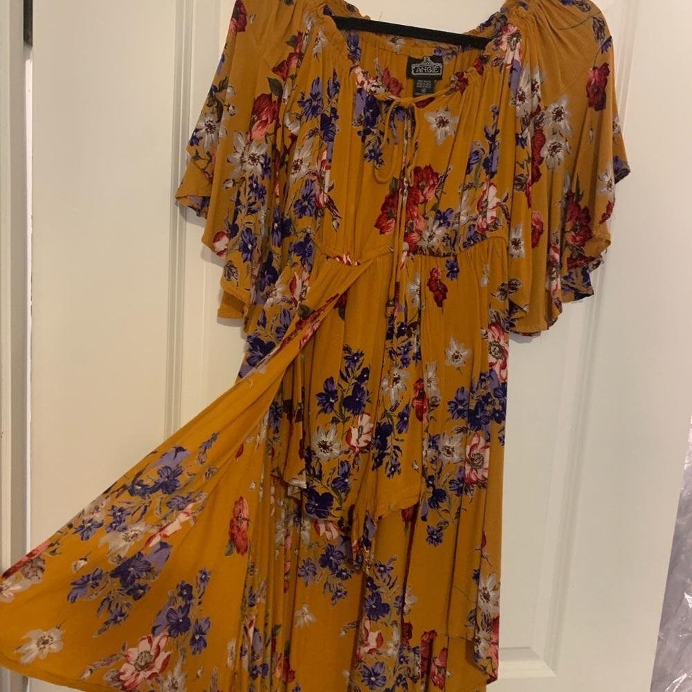 ANGIE Floral Romper Dress
